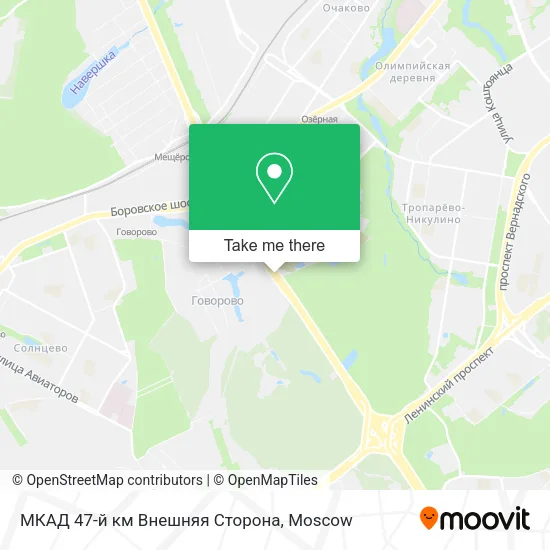 МКАД 47-й км Внешняя Сторона map