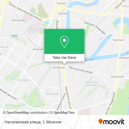 Нагатинская улица, 1 map