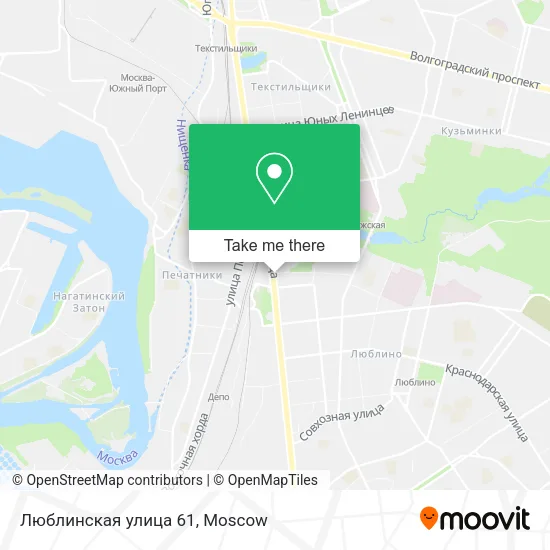 Люблинская улица 61 map