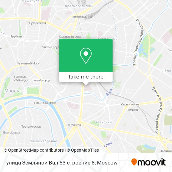 улица Земляной Вал 53 строение 8 map