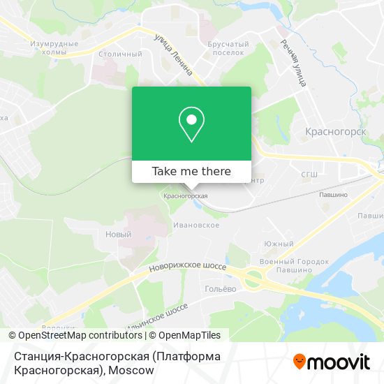 Станция-Красногорская (Платформа Красногорская) map