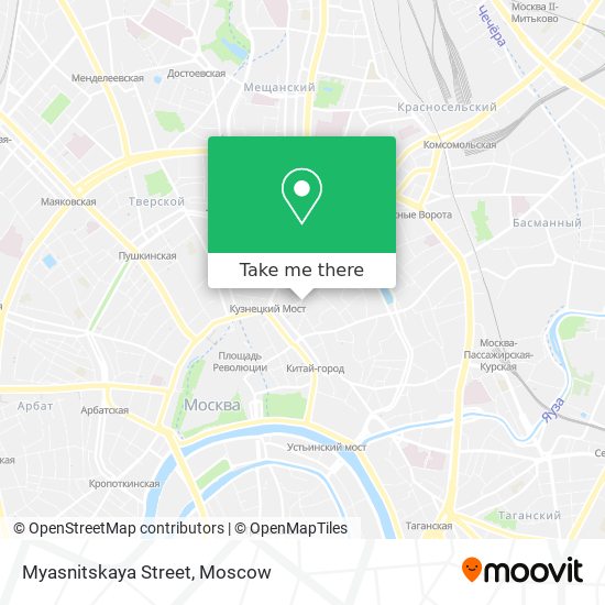 Myasnitskaya Street map