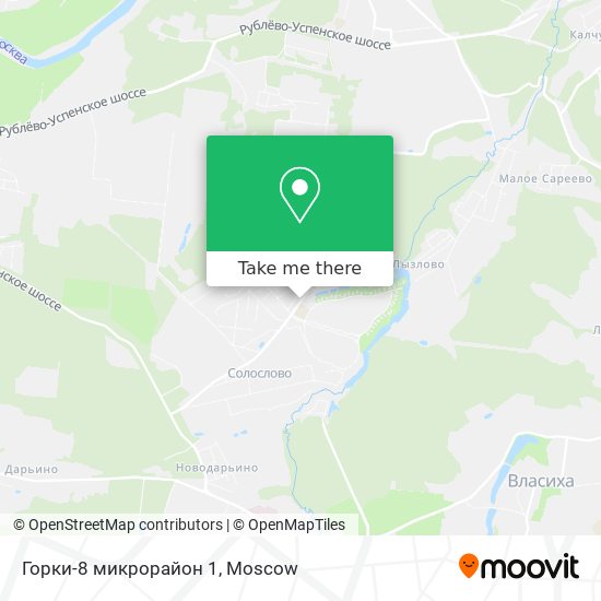 Горки-8 микрорайон 1 map