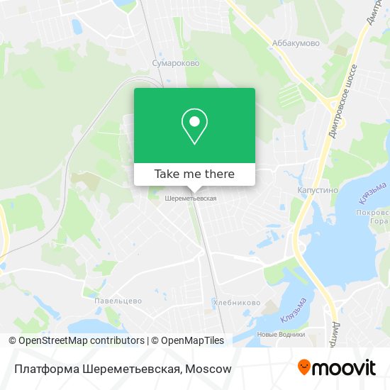 Платформа Шереметьевская map