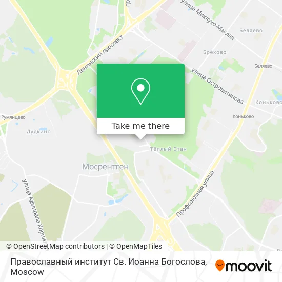 Православный институт Св. Иоанна Богослова map