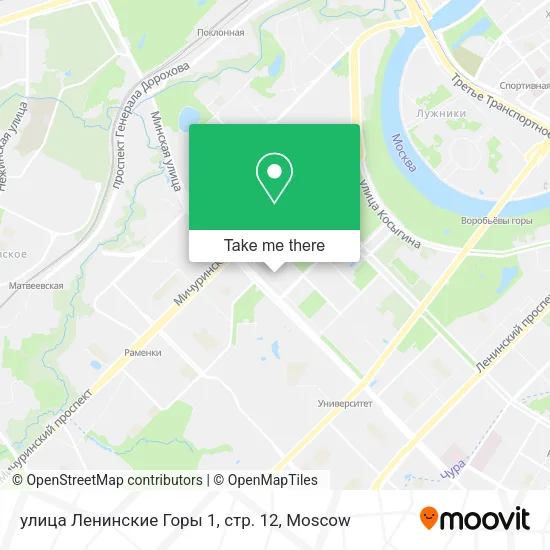 улица Ленинские Горы 1, стр. 12 map