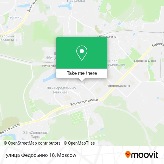 улица Федосьино 18 map