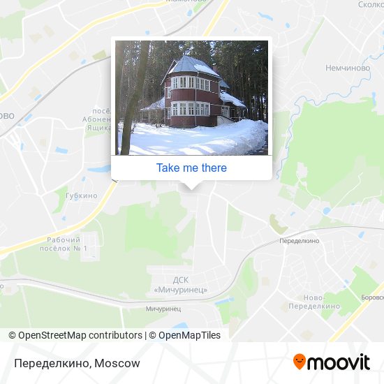 Переделкино map