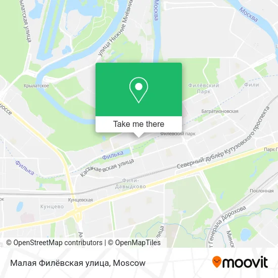 Малая Филёвская улица map