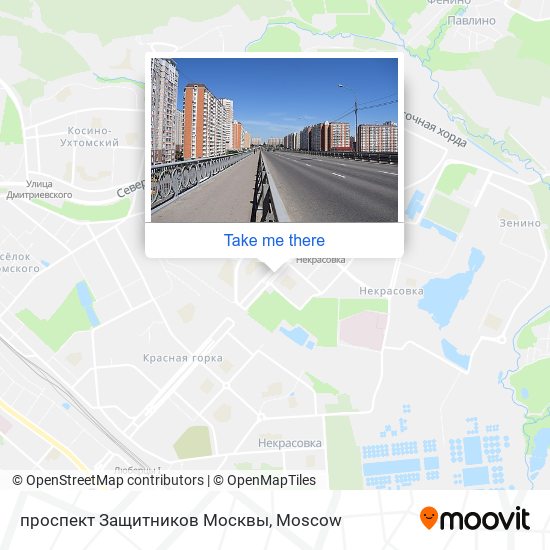 проспект Защитников Москвы map