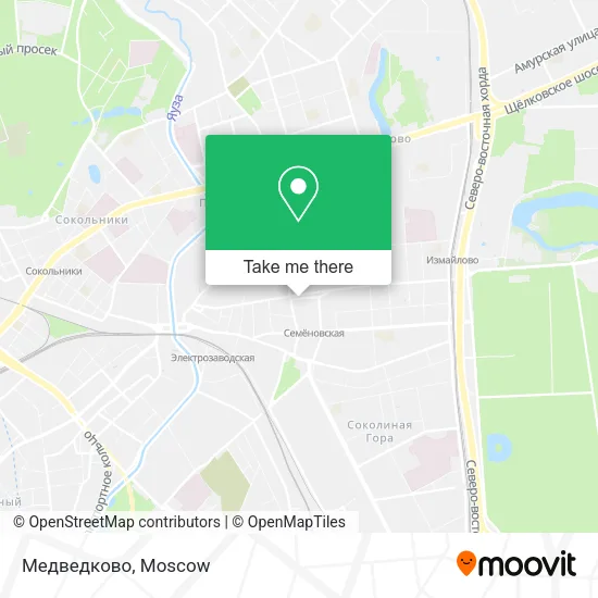 Медведково map