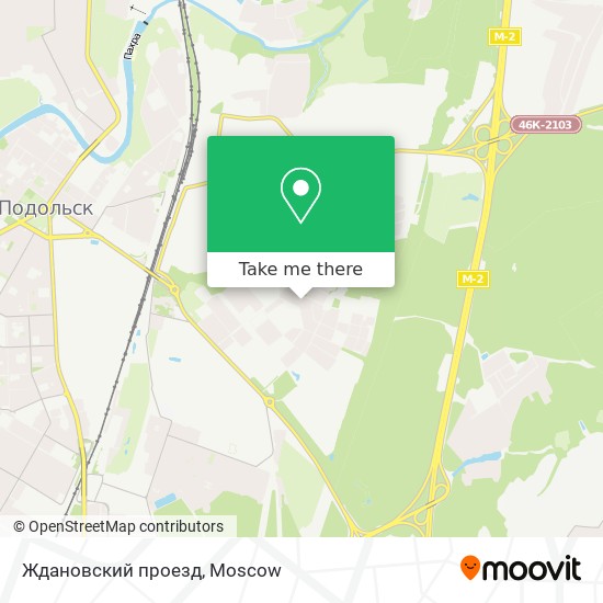 Ждановский проезд map
