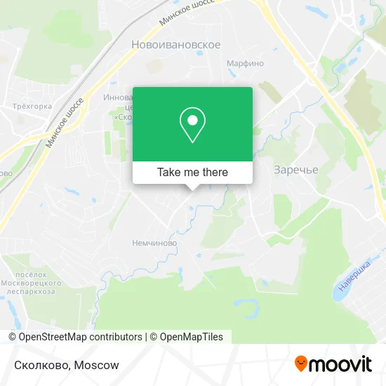 Сколково map