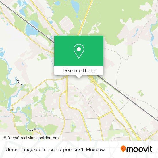 Ленинградское шоссе строение 1 map