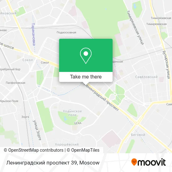 Ленинградский проспект 39 map