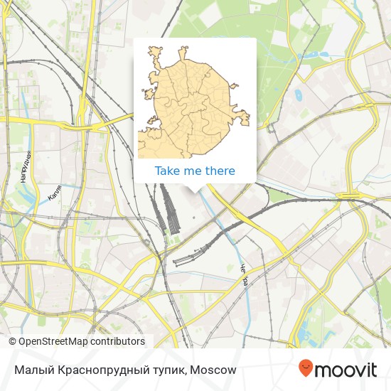 Малый Краснопрудный тупик map