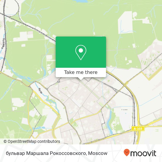 бульвар Маршала Рокоссовского map