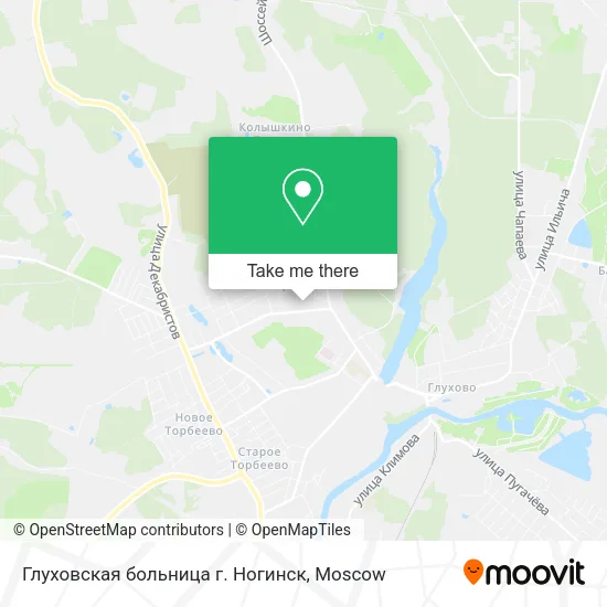 Глуховская больница г. Ногинск map