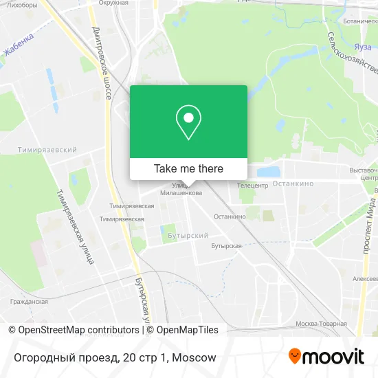 Огородный проезд, 20 стр 1 map