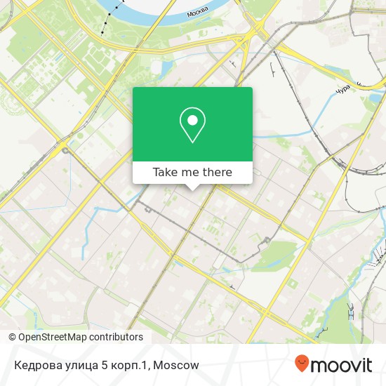 Кедрова улица 5 корп.1 map