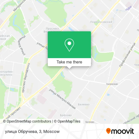 улица Обручева, 3 map