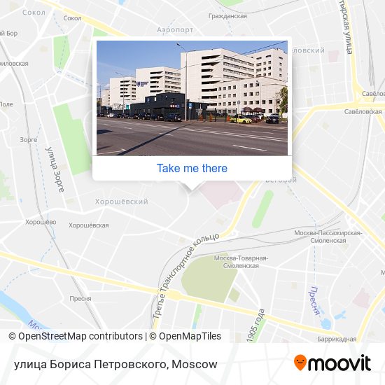 улица Бориса Петровского map