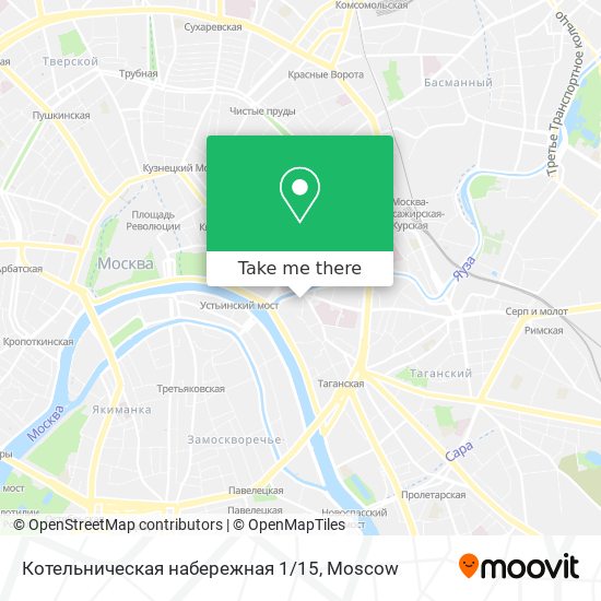 Котельническая набережная 1/15 map