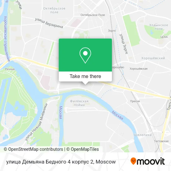 улица Демьяна Бедного 4 корпус 2 map