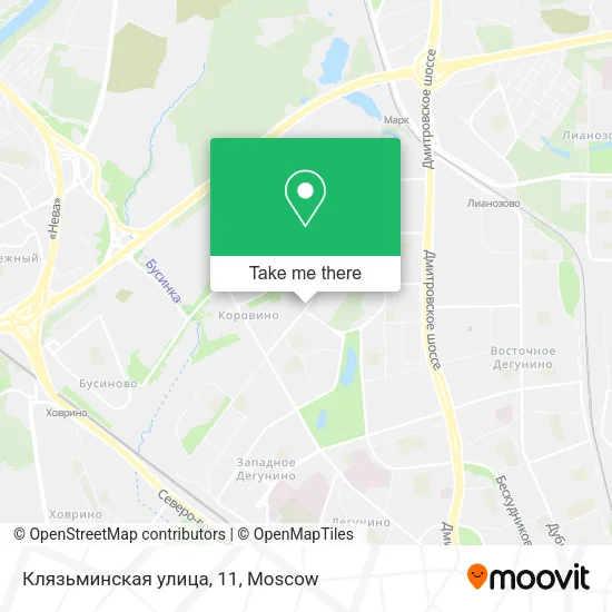Клязьминская улица, 11 map