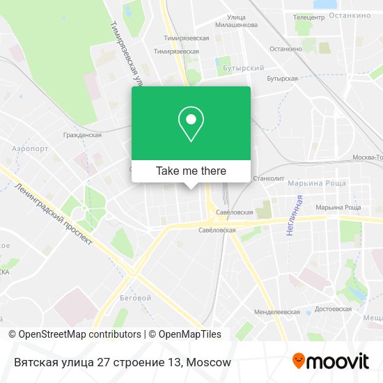 Вятская улица 27 строение 13 map