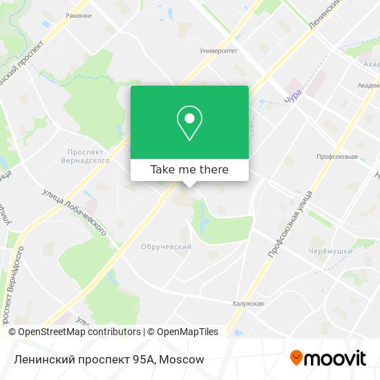 Ленинский проспект 95А map