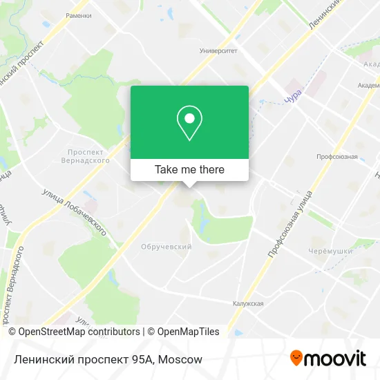 Ленинский проспект 95А map