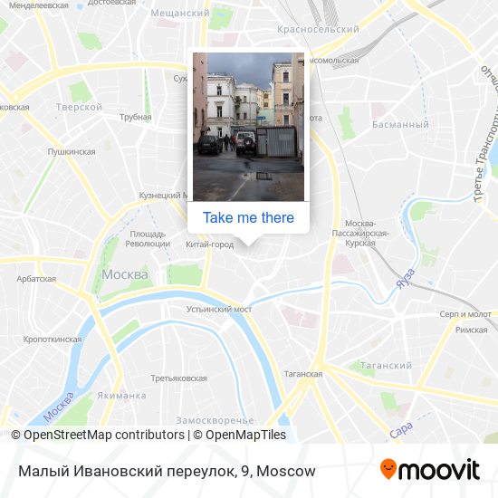 Малый Ивановский переулок, 9 map