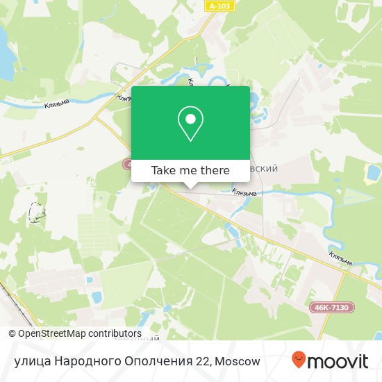 улица Народного Ополчения 22 map