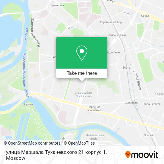 улица Маршала Тухачевского 21 корпус 1 map