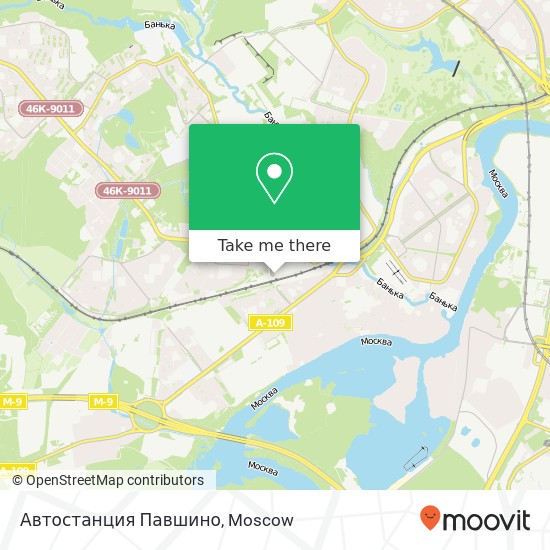 Автостанция Павшино map