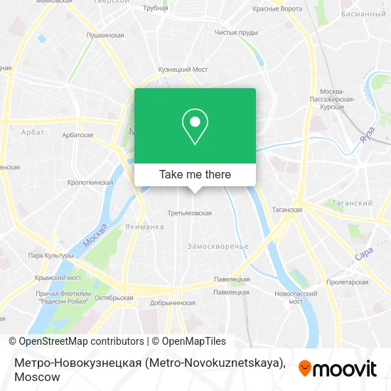 Метро-Новокузнецкая (Metro-Novokuznetskaya) map