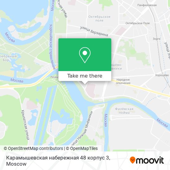 Карамышевская набережная 48 корпус 3 map