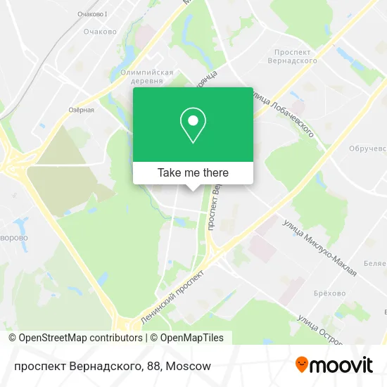 проспект Вернадского, 88 map