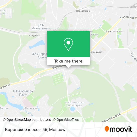 Боровское шоссе, 56 map