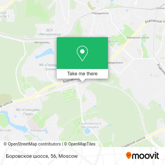 Боровское шоссе, 56 map