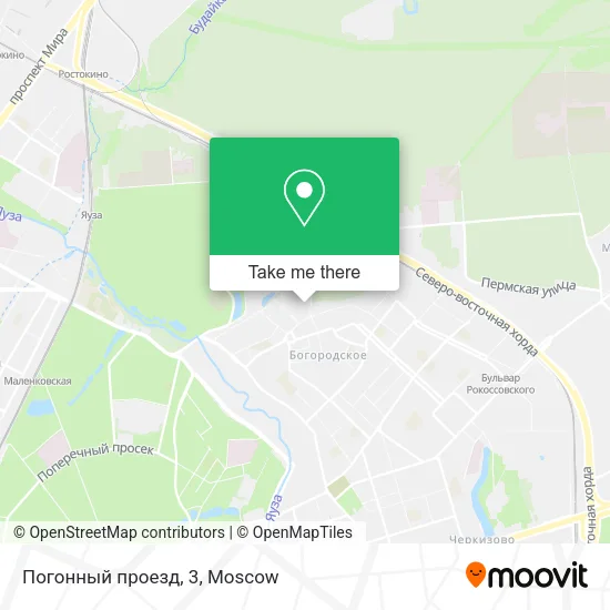 Погонный проезд, 3 map