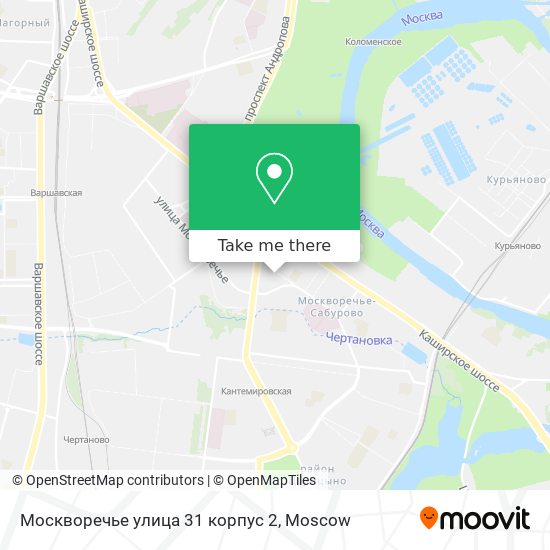 Москворечье улица 31 корпус 2 map