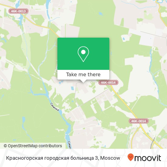 Красногорская городская больница 3 map