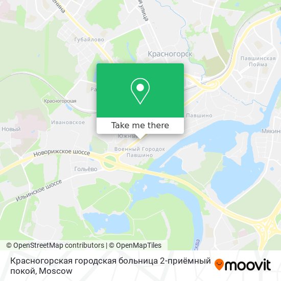 Красногорская городская больница 2-приёмный покой map