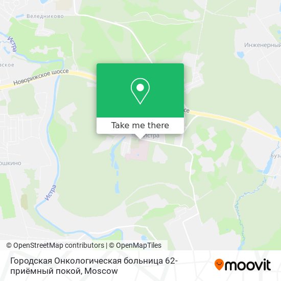 Городская Онкологическая больница 62-приёмный покой map