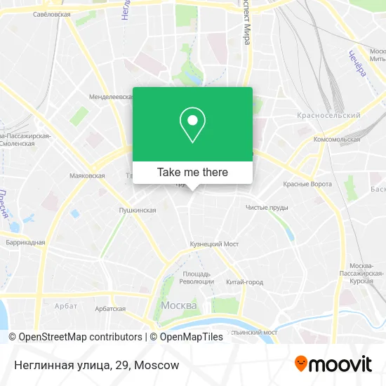 Неглинная улица, 29 map