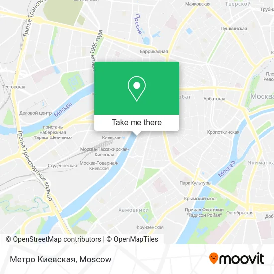 Метро Киевская map