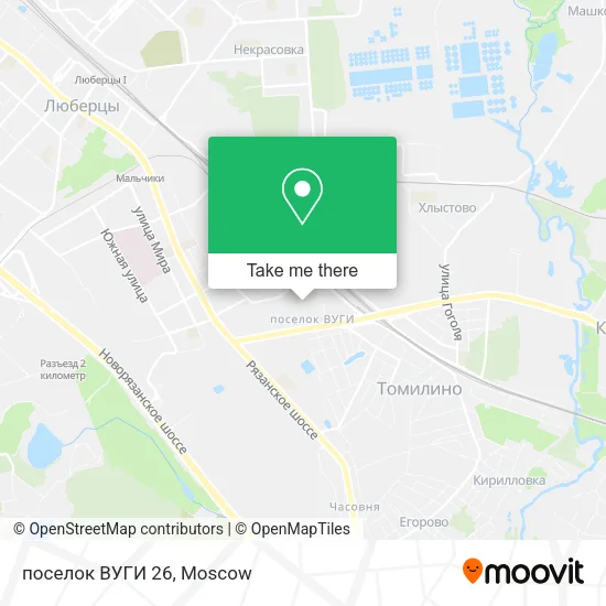 поселок ВУГИ 26 map