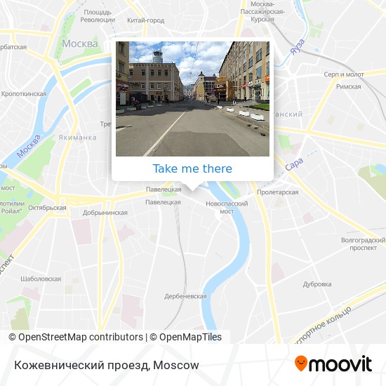 Кожевнический проезд map